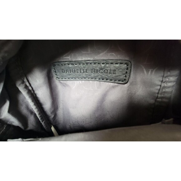 Danielle Nicole Mini Backpack Studded Embellished Faux Fur Black Goth Rock Y2K - Picture 4 of 7